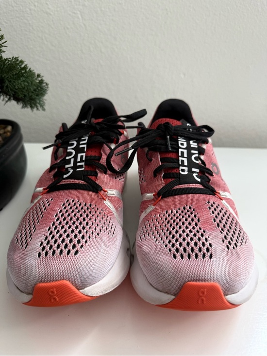 On Running Cloudsurfer Men size 11 Running Shoes — Coral red / white /Black main image 4